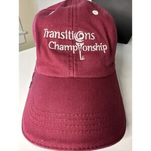 Transitions Innisbrook Copperhead Golf Hat Adjustable Burgundy